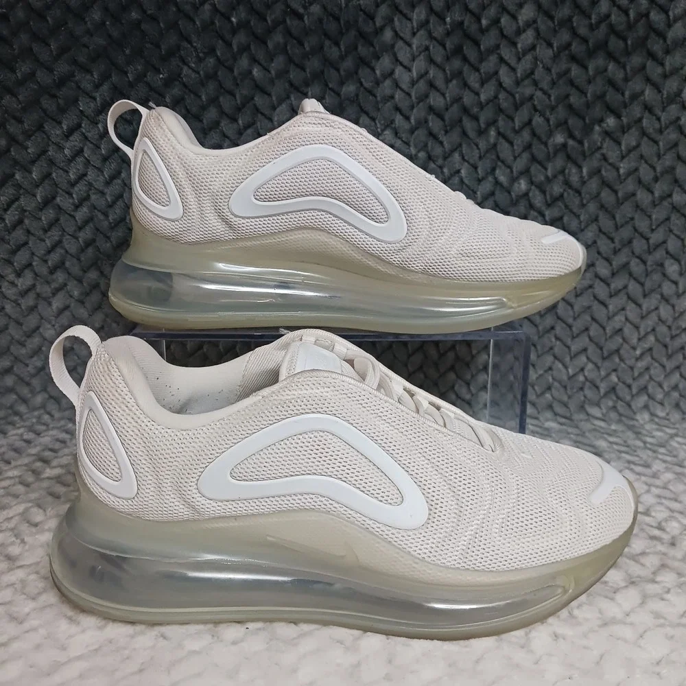 Nike Air Max 720 GS Triple White Walking Running Sneakers Shoes Size 5Y